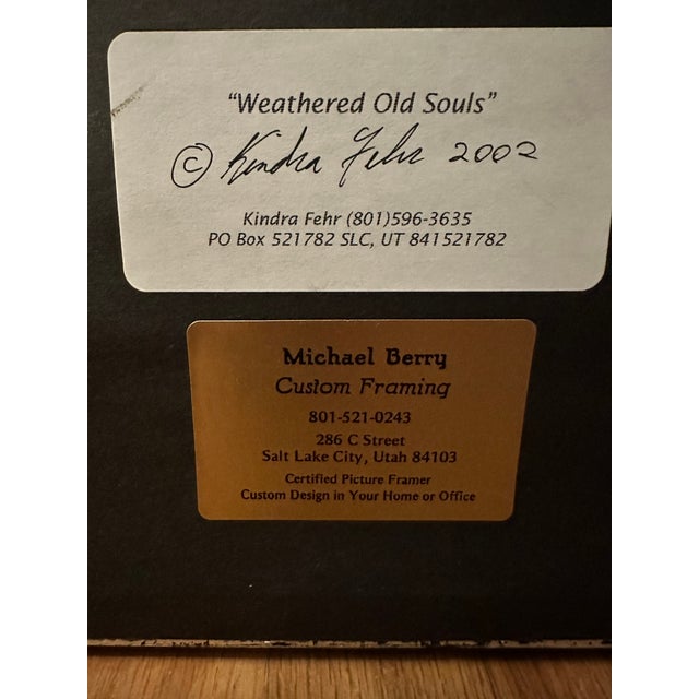 Blue “Weathered Old Souls” by Kindra Fehr (2002) For Sale - Image 8 of 9