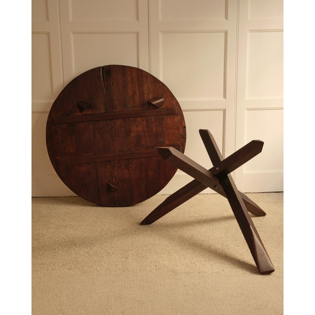 Vintage Wooden Table, Netherlands, 1950s For Sale - Image 9 of 10