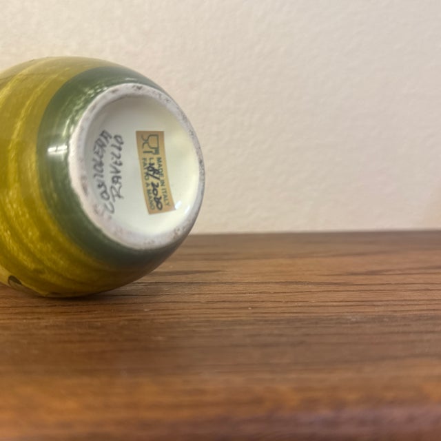 Ceramic Vintage Italian Ceramic Olive Oil Dispenser Hand-Painted Tuscan "Olio" Cruet Bottle For Sale - Image 7 of 7
