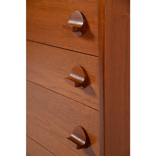 Mid-Century Teak Tallboy Chest of Drawers by Stag in the style of Cantata Range by Ron Carter, 1960s For Sale - Image 10 of 18