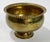 Hollywood Regency Vintage Hammered Brass Pedestal Bowl For Sale - Image 3 of 8