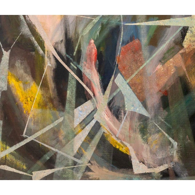 Contemporary Fritz Bonner Trapezoidal Form Acrylic on Canvas For Sale - Image 3 of 9
