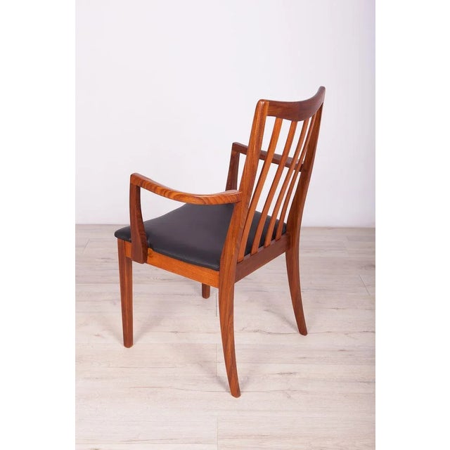 Mid-Century Teak and Leather Dining Chairs by Leslie Dandy for G-Plan, 1960s, Set of 6 For Sale - Image 11 of 18