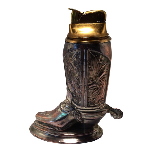 Vintage Occupied Japan Silver Plated Brass Boot Lighter Chairish