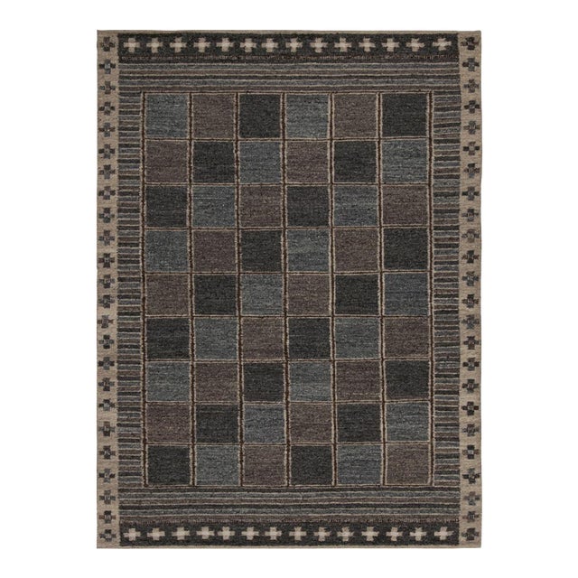 Contemporary Oversized Scandinavian Style Wool & Natural Yarn by Rug & Kilim, India For Sale
