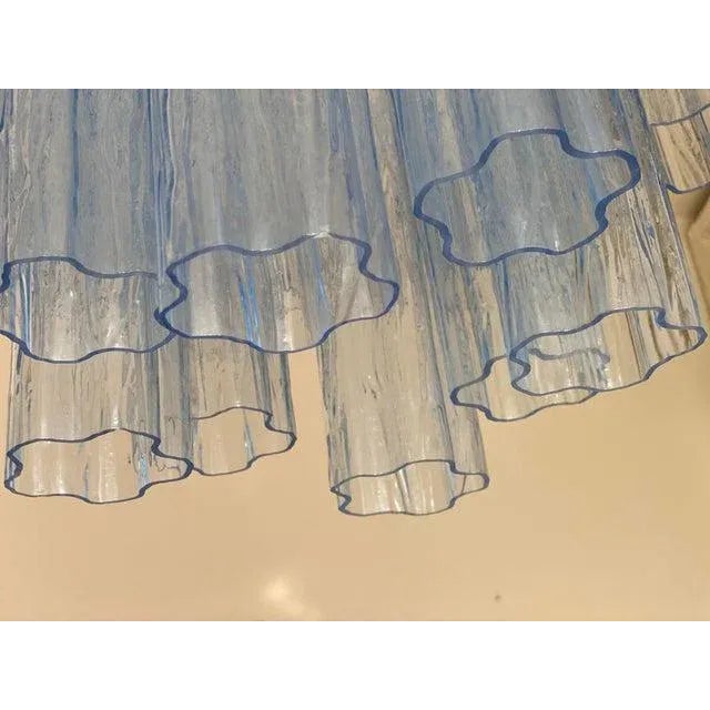 Blue Murano Glass Tronchi Chandelier in the style of Venini by Simoeng For Sale - Image 10 of 13