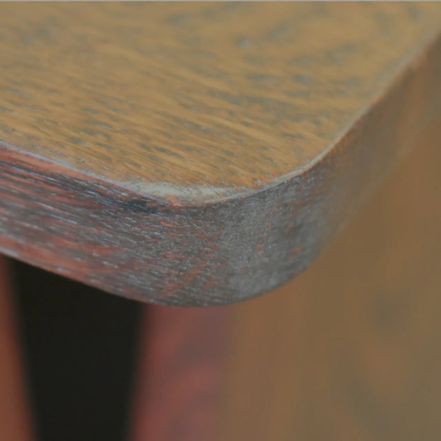 Mission Crafters and Weavers Mission Oak Tabouret Side Table - Walnut For Sale - Image 3 of 6