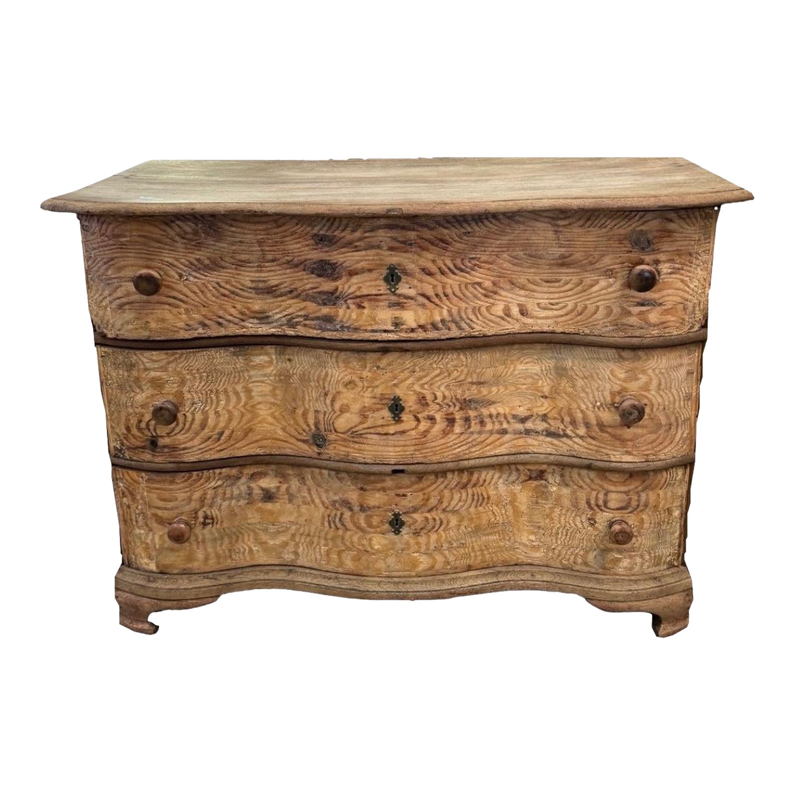 19th C Stripped Commode | Chairish