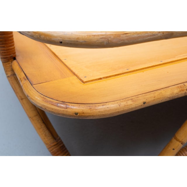 Rattan Daybed, Noordwolde, Holland, 1950s For Sale - Image 11 of 12