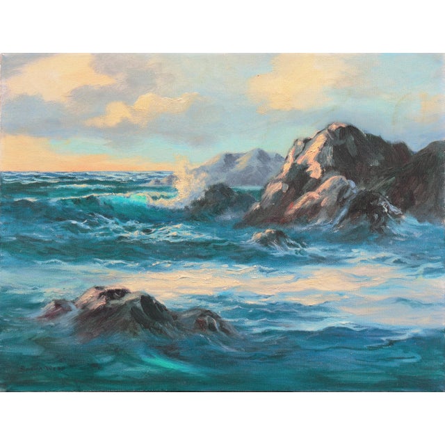 'Pacific Sunset' by Norma Webb, Society of Western Artists, California Woman Artist, Seascape For Sale