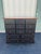1990s Stanley Furniture 13-Drawer Black and Cherry Tall Chest of Drawers With Dressing Mirror For Sale - Image 6 of 12