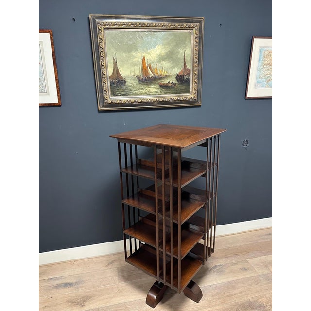 Antique Revolving Bookcase, 1890s For Sale - Image 3 of 7