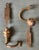 Large Antique 19th Century American Federal Brass Jamb Hooks to Hold Fire Tools on the Hearth or Fireplace Mantel - a Pair For Sale - Image 11 of 12