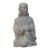 Mid-20th Century Japanese Blanc De Chine Style White Porcelain Seated Okimono Figurine For Sale
