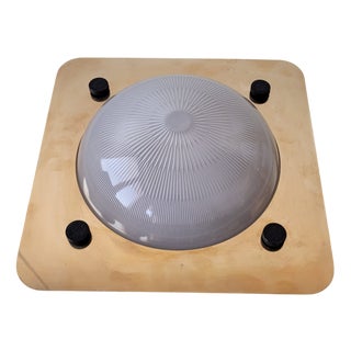 Brass and Glass Wall Lamp by Sergio Mazza, Italy, 1970s For Sale