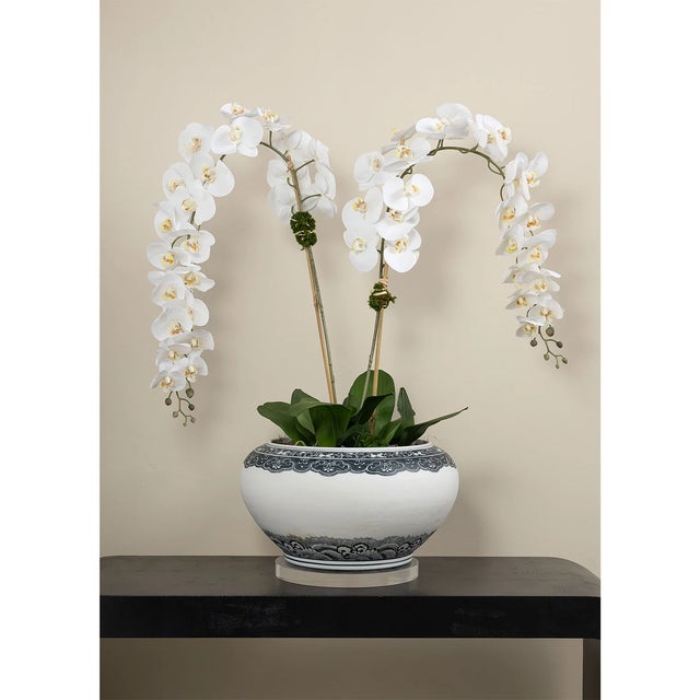 Ming is our modern Asian inspired ginger jar which features a indigo blue matte glazed porcelain finish. The color of the...