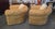 1980s Ralph Lauren Bamboo Woven Tub Chairs and Ottoman/Table- A Set For Sale - Image 5 of 10