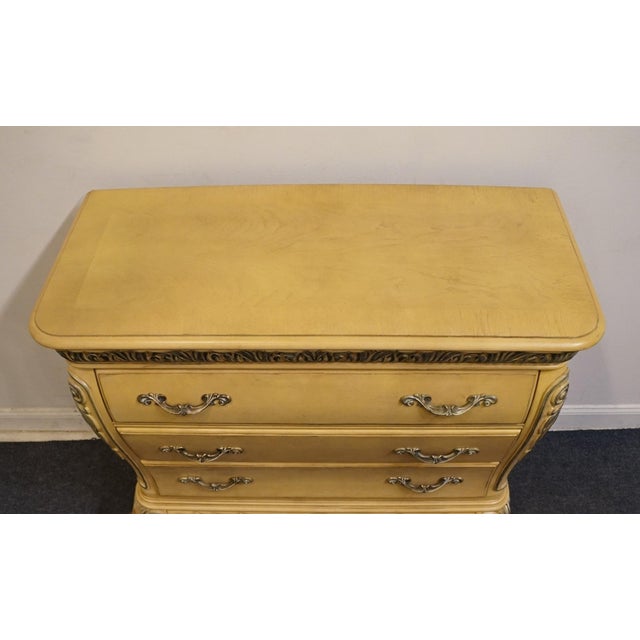 Cream Pulaski Furniture Contemporary Louis XV French Provincial 46" Low Chest of Drawers 6344-127 For Sale - Image 8 of 12