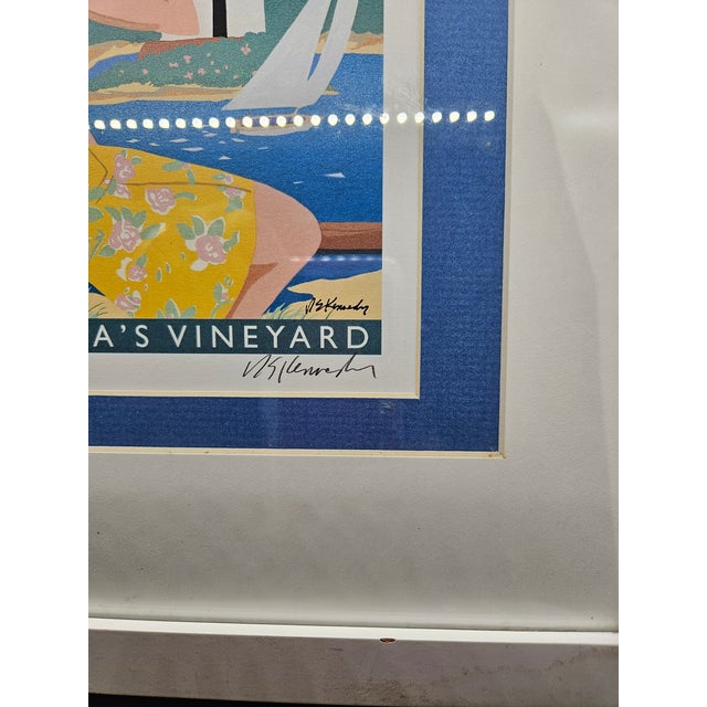 Signed R.E. Kennedy Chatham Framed Lithograph Lighthouse Print