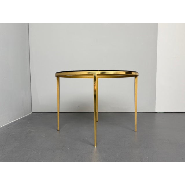 Mid-Century Modern Hollywood Regency Coffee Table in Brass and Glass from Vereinigte Werkstätten München, Germany, 1960s For Sale - Image 3 of 10
