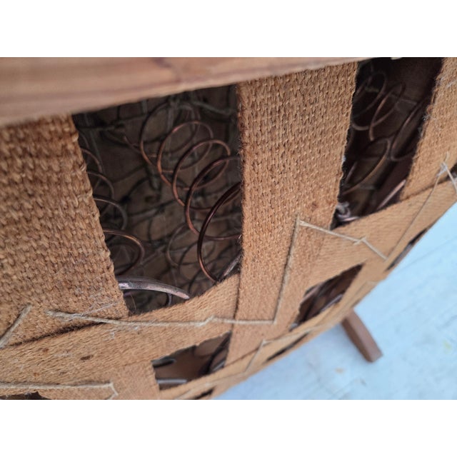 Danish Armchair in Red Velour and Oak, 1950s For Sale - Image 16 of 17