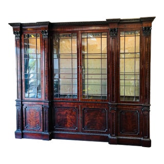 Antique English 1810 Breakfront For Sale