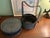 Chinese Antique Chinese Wedding Basket, Bamboo & Lacquer, Sculptural Swing Handle For Sale - Image 3 of 11