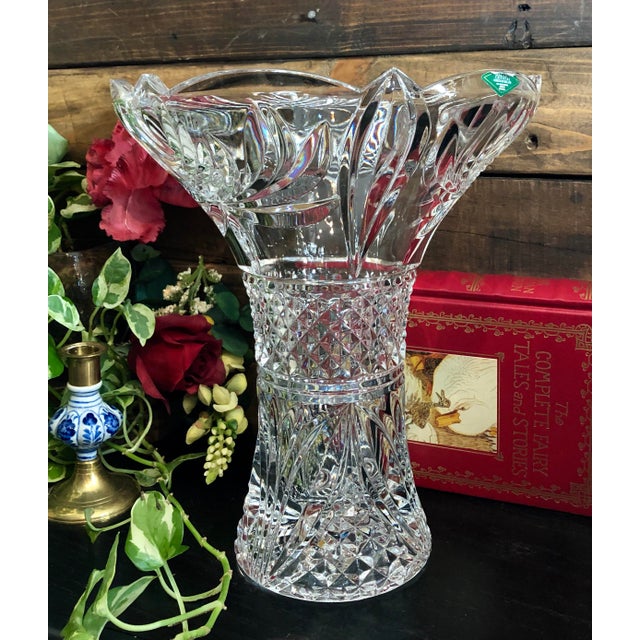 Shannon Crystal Large Vase 24 Lead Trumpet Chairish