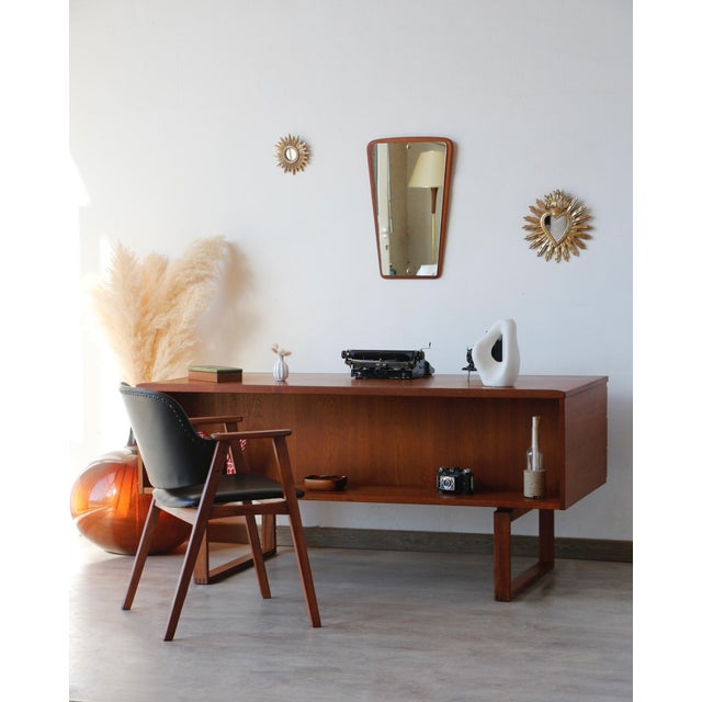 Freestanding Scandinavian Desk in Teak from Dyrlund, 1960s For Sale - Image 18 of 18
