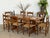 This Mid-Century trestle dining table is built in solid pine, crafted in Scandinavia during the 1940s. The top is formed...