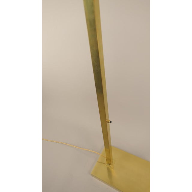 1940s Brass Extendable Floor Lamp with Adjustable Shade, Germany, 1940s For Sale - Image 5 of 14