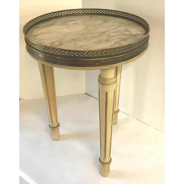 Vintage French Provincial Marble Top Table Chairish