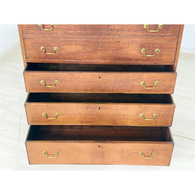 Brown Mahogany Chest of Drawers, 1900 For Sale - Image 8 of 15