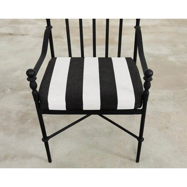 Set of Six Michael Taylor Montecito Garden Dining Armchairs For Sale - Image 9 of 12