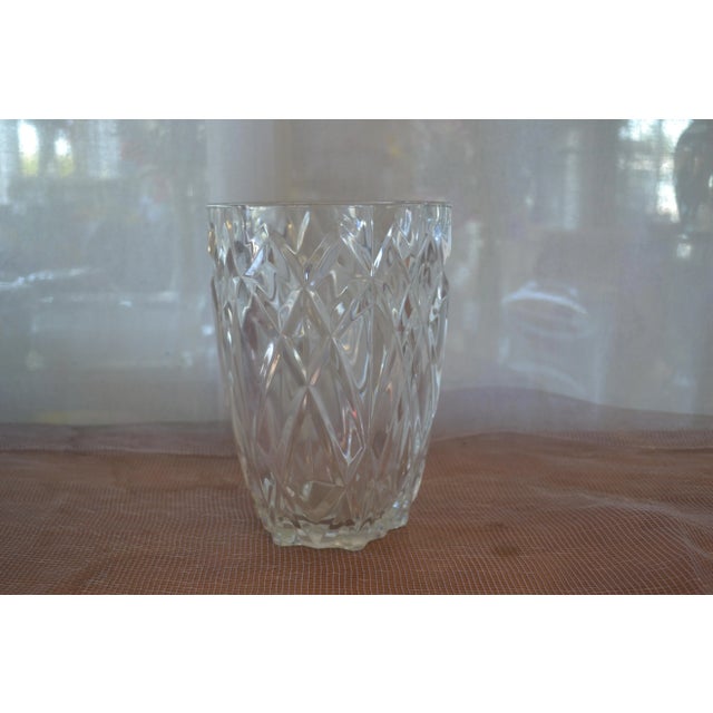 French Late 20th Century French Crystal Vase For Sale - Image 3 of 7