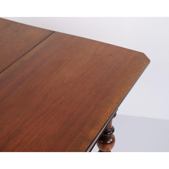 Wood Antique Games Table in Mahogany and Walnut with Brass Fittings, 1860s For Sale - Image 7 of 12