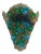 1920s Green and Blue Murano Glass Sconce For Sale