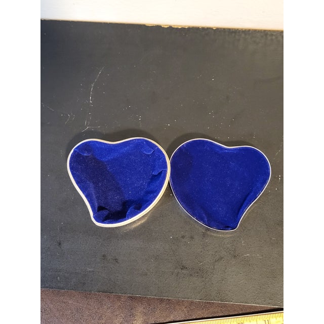 Godinger 1980s Godinger Heart Shaped Vintage Silver Ring Box For Sale - Image 4 of 12