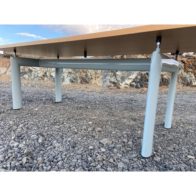 Cassina - Le Corbusier - Dining Table - Lc6 Dining Table Oak and Grey Metal Base For Sale - Image 17 of 18