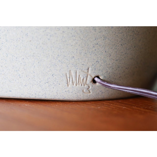 Gray 1960s Gordon and Jane Martz M51 Lamp for Marshall Studios Tan Ochre Short Gourd 24" For Sale - Image 8 of 9