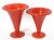 1960s Italian Mid-Century Modern Italica Ars Atomic Red Large Vases - a Pair For Sale - Image 5 of 5