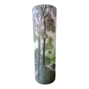 Antique LeGras Handpainted Signed Cameo Art Glass Vase