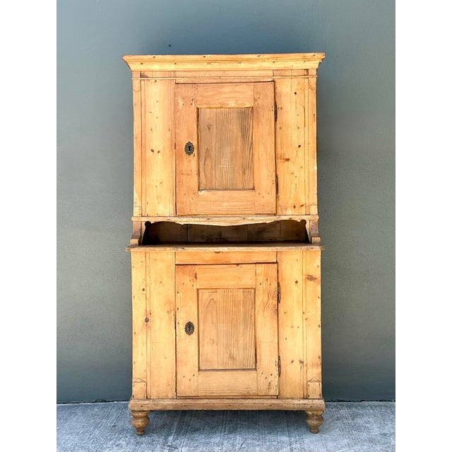 Vintage Primitive Knotty Pine Stacked Pantry For Sale - Image 12 of 12