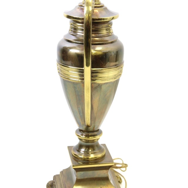 Vintage Berman Brass Urn Style Table Lamp For Sale In Orlando - Image 6 of 11