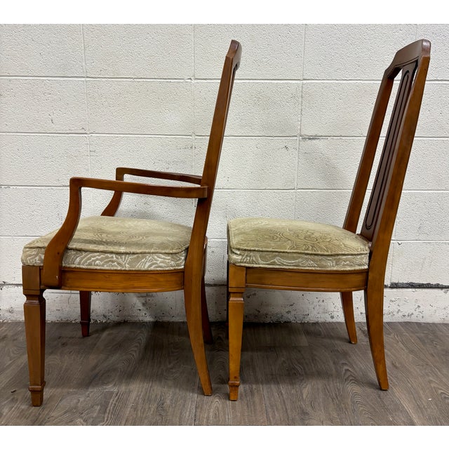 Vintage Mid Century Modern or Regency / Neoclassical Style Dining Chairs - Pair For Sale In Kansas City - Image 6 of 7