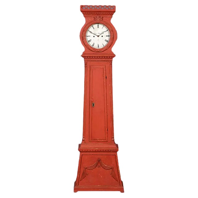 Antique Grandfather Clock from Bornholm, 1870s For Sale