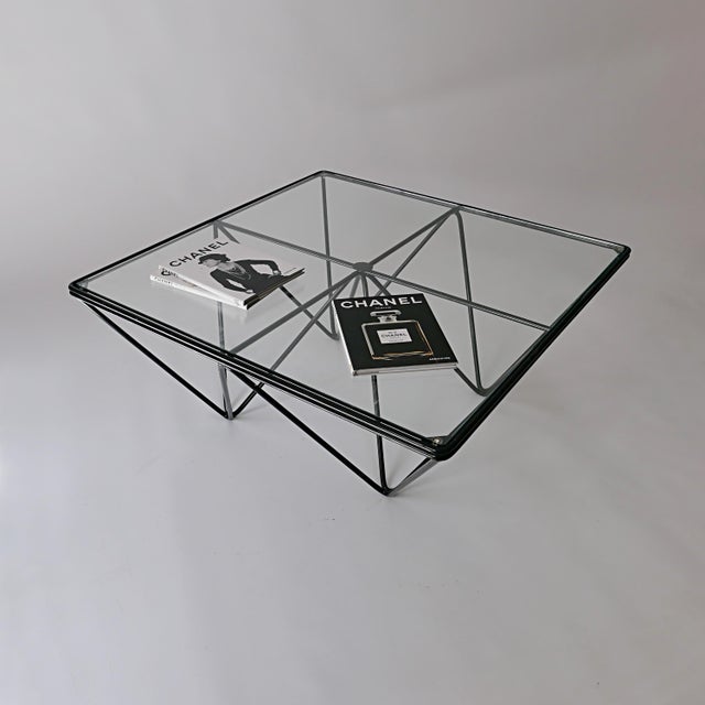 Vintage Square Coffee Table by Paolo Piva, 1970s, in Very Good conditions. Designed 1970 to 1979 This piece is attributed...
