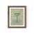 Domino the Martini by Willa Heart in Walnut Frame, Mini Art Print For Sale