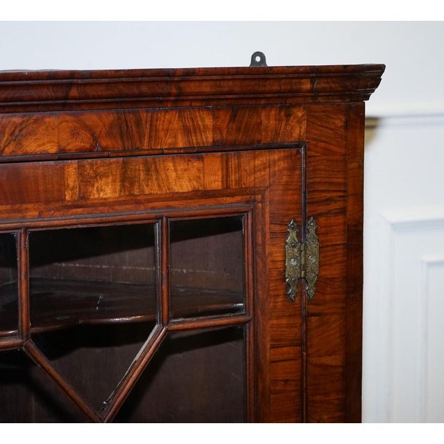 Georgian Corner Hanging Display Cabinet For Sale - Image 13 of 18