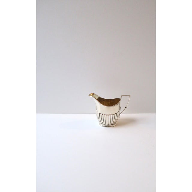 Sterling Silver Coffee Creamer Pitcher Edwardian Neoclassical English, Early-20th C For Sale - Image 4 of 16